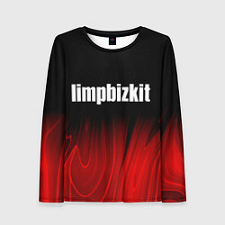 Лонгслив женский Limp Bizkit red plasma, цвет: 3D-принт