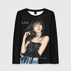 Лонгслив женский Blackpink Lisa in jeans, цвет: 3D-принт