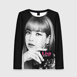 Лонгслив женский Blackpink Lisa Business card, цвет: 3D-принт