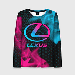 Лонгслив женский Lexus - neon gradient, цвет: 3D-принт