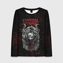 Лонгслив женский Cannibal Corpse art, цвет: 3D-принт