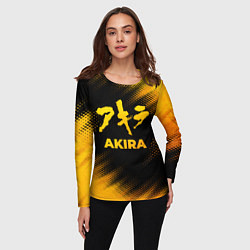 Лонгслив женский Akira - gold gradient, цвет: 3D-принт — фото 2