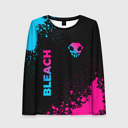 Женский лонгслив Bleach - neon gradient: надпись, символ