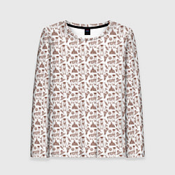 Женский лонгслив Альпака паттерн