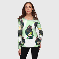 Лонгслив женский Chibi Tighnari Genshin Impact, цвет: 3D-принт — фото 2