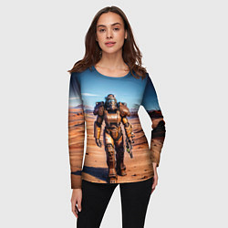 Лонгслив женский Fallout power, цвет: 3D-принт — фото 2