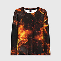 Лонгслив женский Fire style, цвет: 3D-принт
