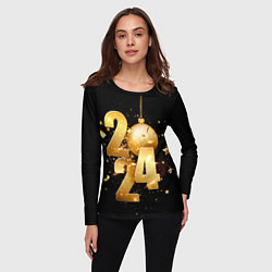 Лонгслив женский Новый 2024 год, цвет: 3D-принт — фото 2