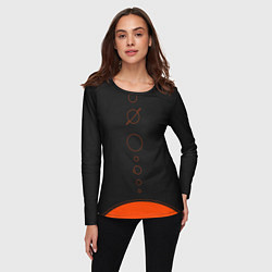 Лонгслив женский Solar system - abstract, цвет: 3D-принт — фото 2