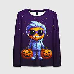 Лонгслив женский Happy pumpkin, цвет: 3D-принт