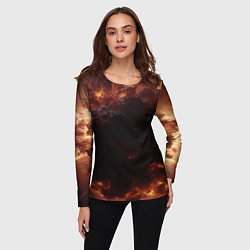 Лонгслив женский Взрыв нейронной звезды в космосе, цвет: 3D-принт — фото 2