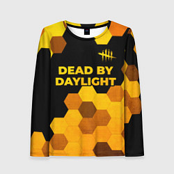 Женский лонгслив Dead by Daylight - gold gradient посередине