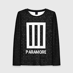 Лонгслив женский Paramore glitch на темном фоне, цвет: 3D-принт