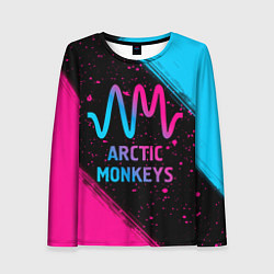Лонгслив женский Arctic Monkeys - neon gradient, цвет: 3D-принт