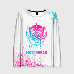 Лонгслив женский Motorhead neon gradient style, цвет: 3D-принт