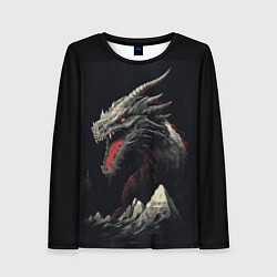 Женский лонгслив Дракон морозных узоров