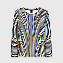 Женский лонгслив Струйчатый перламутровый узор