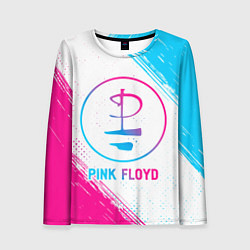 Лонгслив женский Pink Floyd neon gradient style, цвет: 3D-принт