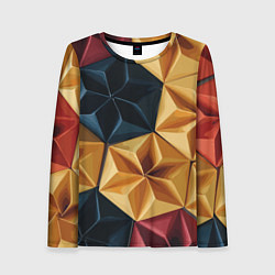 Лонгслив женский Ромбовое вдохновение, цвет: 3D-принт
