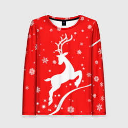 Женский лонгслив Christmas deer