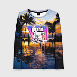 Женский лонгслив Grand theft auto 6 vice city