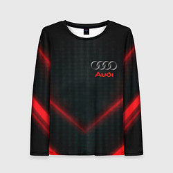 Женский лонгслив Audi stripes neon