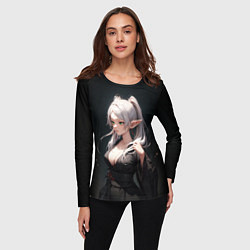 Лонгслив женский Фрирен в кимоно- Sou sou no frieren, цвет: 3D-принт — фото 2