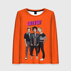 Лонгслив женский Green Day trio, цвет: 3D-принт