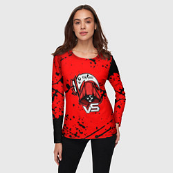 Лонгслив женский Counter strike смерть логотип команды стикер, цвет: 3D-принт — фото 2
