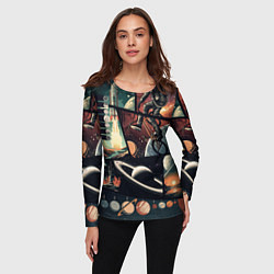 Лонгслив женский GTA space art, цвет: 3D-принт — фото 2
