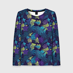 Лонгслив женский Abstract vector pattern, цвет: 3D-принт