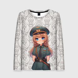 Женский лонгслив Аниме русская девушка