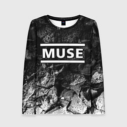 Лонгслив женский Muse black graphite, цвет: 3D-принт