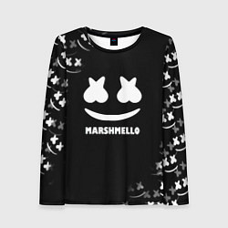 Женский лонгслив Marshmello белое лого