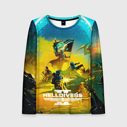 Лонгслив женский Helldivers 2: Battle, цвет: 3D-принт