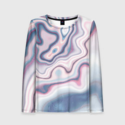 Женский лонгслив Мраморные разводы