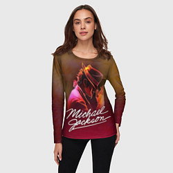 Лонгслив женский Michael Jackson нарисованный кистью, цвет: 3D-принт — фото 2