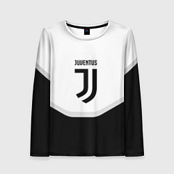 Женский лонгслив Juventus black geometry sport