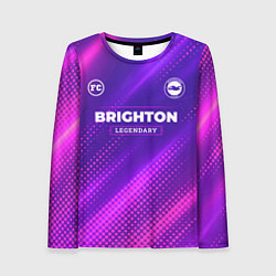 Женский лонгслив Brighton legendary sport grunge