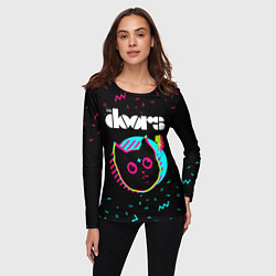 Лонгслив женский The Doors - rock star cat, цвет: 3D-принт — фото 2