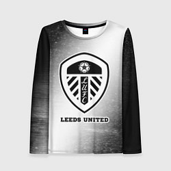 Лонгслив женский Leeds United sport на светлом фоне, цвет: 3D-принт