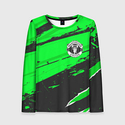 Женский лонгслив Manchester United sport green