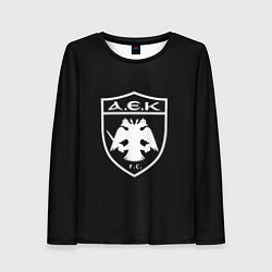 Женский лонгслив AEK fc белое лого