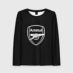 Женский лонгслив Arsenal fc белое лого