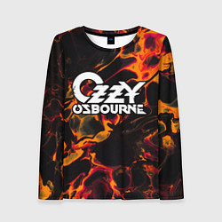 Женский лонгслив Ozzy Osbourne red lava