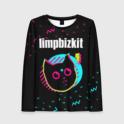 Лонгслив женский Limp Bizkit - rock star cat, цвет: 3D-принт