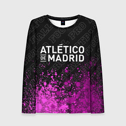 Лонгслив женский Atletico Madrid pro football посередине, цвет: 3D-принт
