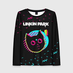 Лонгслив женский Linkin Park - rock star cat, цвет: 3D-принт