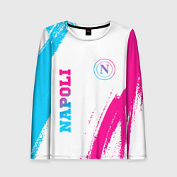 Женский лонгслив Napoli neon gradient style вертикально