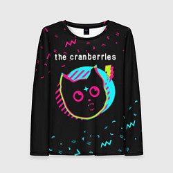 Лонгслив женский The Cranberries - rock star cat, цвет: 3D-принт